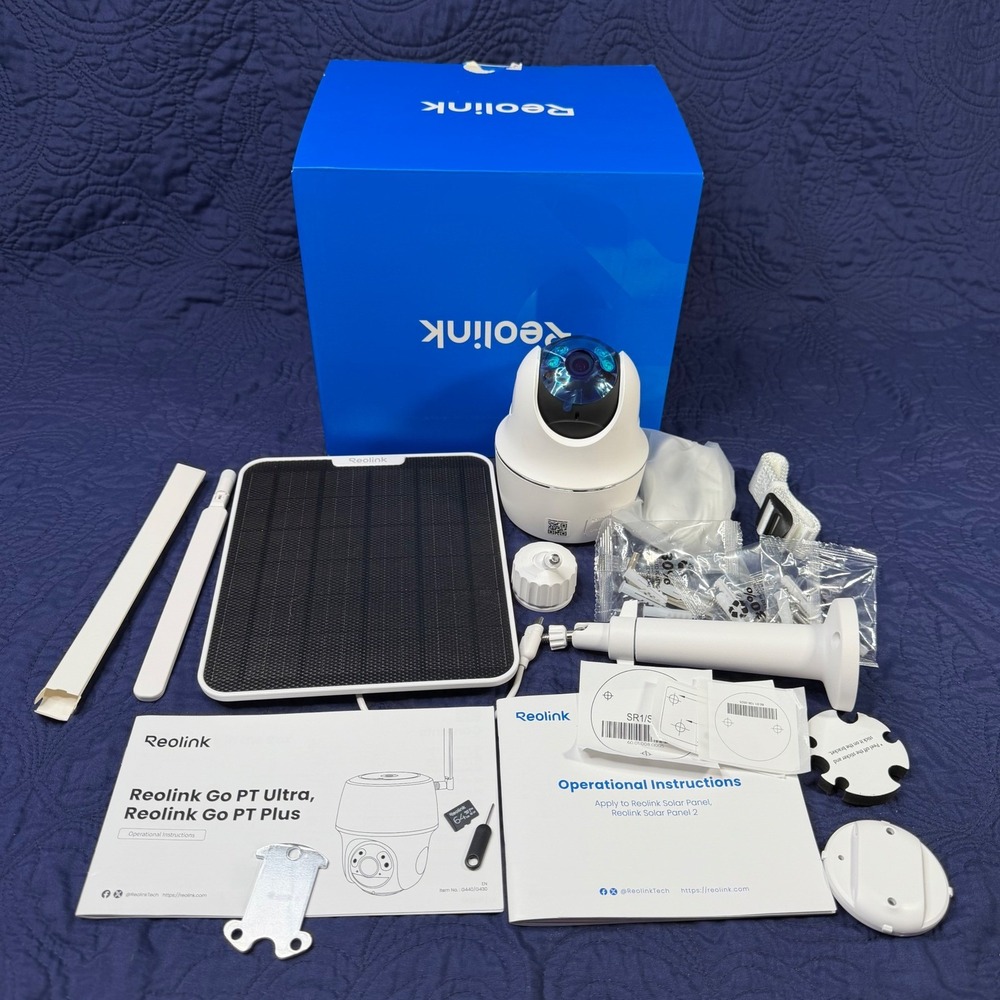 Reolink Go PT Ultra 4K LTE Security Camera with Solar Panel White G440